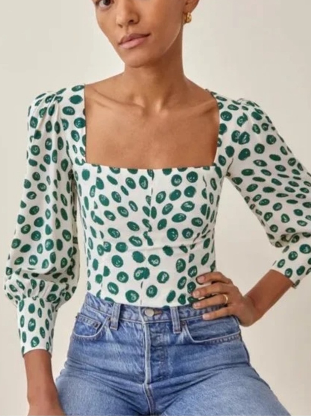Reformation Calla Print Top 4